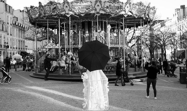 The Sims, The Whims of Bordeaux Black and White Photography by Yuqi Wang, 2022